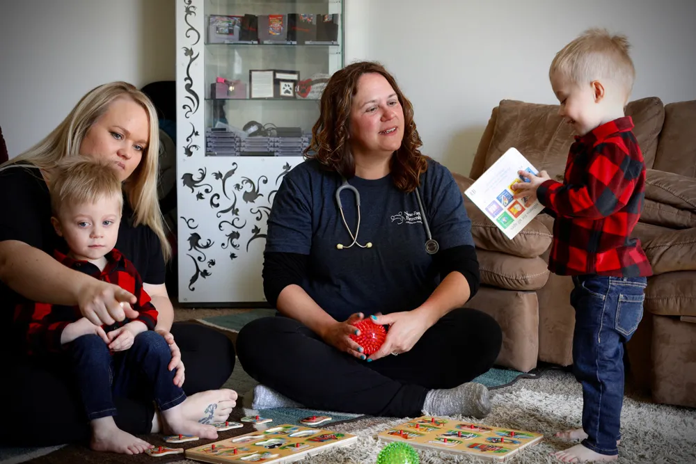 Nurse with Family